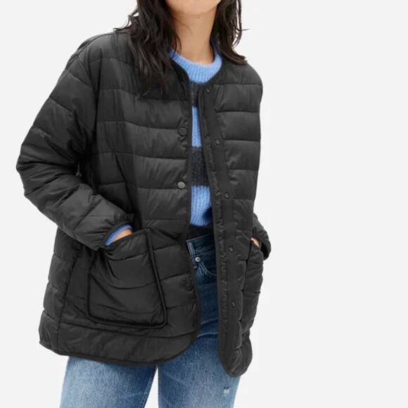 EVERLANE ReNew channeled liner jacket Large puffer - Picture 1 of 8